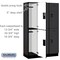 Salsbury Industries Wardrobe Locker, 45" W, 18" D, 76" H, (3) Wide, (6) Openings, Black 22368BLK - alternate 4